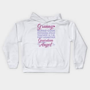 Granny Nurse Cook Spoiler Teacher ATM Fairy Angel Kids Hoodie